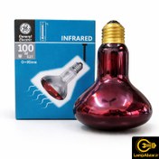 تصویر لامپ مادون قرمز 100 وات E27 جنرال الکتریک 