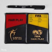 تصویر کارت داوری فوتبال ماژیکی پلکسی نشکن کد ۲۰۹۰۳۴۱ 