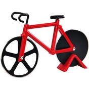 تصویر اسلایسر پیتزا طرح فانتزی دوچرخه 