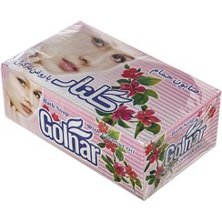 تصویر صابون حمام گلنار حاوی روغن نارگیل با رایحه گلهای بهاری بسته ۶ عددی 