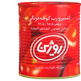 تصویر رب گوجه فرنگی روژین 800 گرم - باکس 12 عددی Rogin tomato paste 800 grams - box of 12 pieces