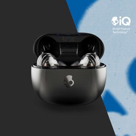 تصویر هدفون های بی سیم حذف کننده نویز داخل گوش Skullcandy Rail ANC، باتری 27 ساعته، میکروفون، با آیفون اندروید و دستگاه های بلوتوث کار می کند - مشکی واقعی Skullcandy Rail ANC In-Ear Noise cancelling Wireless Earbuds, 27 Hr Battery, Microphone, Works with iPhone Android and Bluetooth Devices - True Black