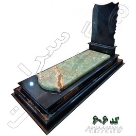 تصویر سنگ مزار مرمر سبز کد 606 
