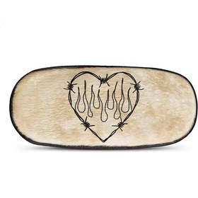 تصویر طرح قلب برای چشم بند خواب کورال Heart Design for Coral609 Sleep Mask