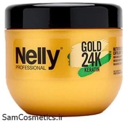 تصویر ماسک مو نلی مدل Gold 24K حجم ۵۰۰ میلی‌لیتر با آرگان 