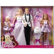 تصویر عروسک باربی عروس و داماد Barbie Ken Bride Groom Sisters Wedding Set Play Set Doll - ۳ الی ۱۲ روز کاری 