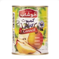 تصویر کمپوت گلابی کلیددار 350 گرمی خوشاب 