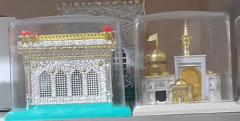 تصویر ماکت حرم امام رضا (ع) | ضریح و صحن چراغ‌دار – پلاستیک درجه یک، شب‌خوابی فاخر 