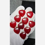 تصویر پک 10 عددی گردن آویز های سنگ جید معدنی کد 34645 