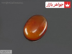 تصویر نگین کهربا بولونی لهستان عسلی کد 125777 