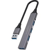 تصویر هاب 4 پورت یو اس بی آ پرودو بلو Porodo Blue 4-Port USB-A HUB PB-USBA4H-BK 