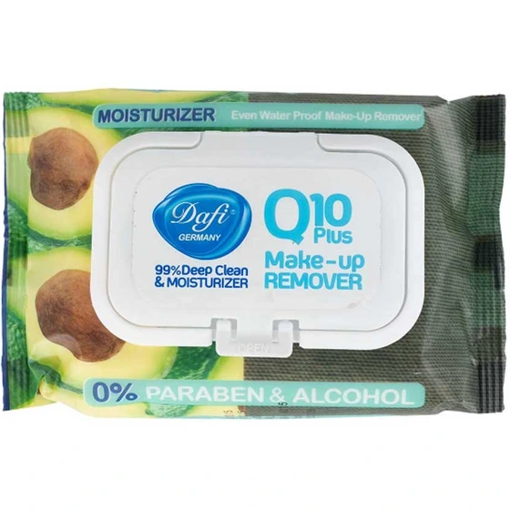 خرید و قیمت دستمال مرطوب پاک کننده آرایش حاوی Q10 و عصاره آووکادو 50