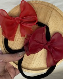 تصویر هدبند حریر پاپیونی 1961 