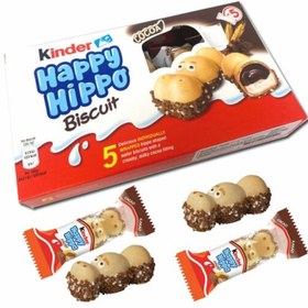 تصویر شکلات هپی هیپو کیندر بسته 5 عددیkinder kinder happy hippo