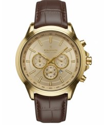 تصویر ساعت ROMANSON مردانه | کرنوگراف چرمی 