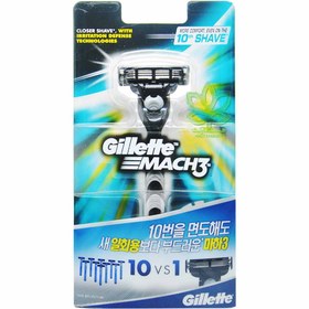 تصویر دسته تیغ اصلاح مچ تری ژیلت – gillette 