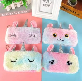 تصویر جامدادی پولیشی فانتزی طرح تک‌شاخ و سالیوان 