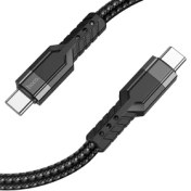 تصویر کابل تبدیل USB-C به USB-C هوکو اورجینال مدل U110 60W طول 1.2 متر 