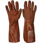 تصویر دستکش ضد اسید بلند اکتی فرش NM SAFETY 