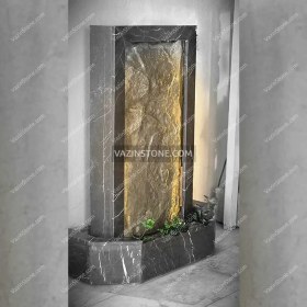 تصویر آبنما سنگی صخره‌ای 