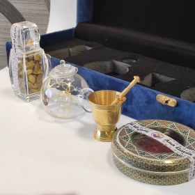 تصویر پک کادویی زعفران – 4 گرم زعفران 9 گرم هل – کد 1126 – آنا قاین 