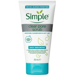 تصویر اسکراب پاک کننده منافذ سیمپل (Simple) مدل Daily Skin Detox Clear Pore Scrub حجم 150 میلی لیتر ا ماسک و اسکراب برند سیمپل ماسک و اسکراب برند سیمپل