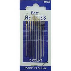 تصویر سوزن خیاطی مدل N999 بسته 10 عددی 