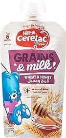 تصویر Cerelac Nestle Cerelac دانه و شیر گندم و عسل از 6 ماهگی 110 گرم - ارسال 20 روز کاری Cerelac Nestle Cerelac Grains & Milk Wheat & Honey From 6 Months 110g