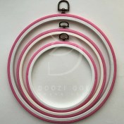 تصویر کارگاه ژله ای گلدوزی – رنگ صورتی 