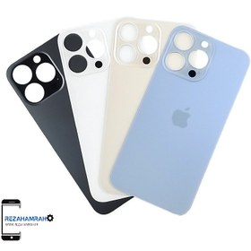 تصویر درب پشت آیفون 13پرو اورجینال - مشکی back cover iphone 13pro orginal