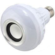 تصویر لامپ هوشمند اسپیکردار بلوتوثی RGB 