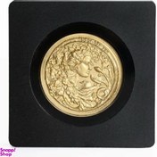 تصویر شمش طلا 24 عیار مدل نقش برجسته ملکه گلها 