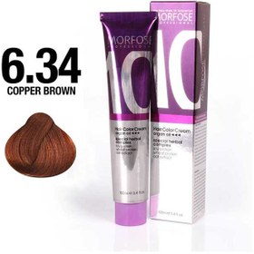 تصویر نگ مو مورفس کد رنگ 6/34 Copper Brown حجم 100 میلی‌لیتر 