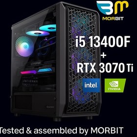 تصویر سیستم گیمینگ Core i5 13400F با کارت گرافیک RTX 3070 Ti حافظه ۱۶ گیگابایت و SSD ۱ ترابایت 