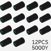 تصویر دوک نخ خیاطی بسته ۱۲ عددی رنگ مشکی و سفید 