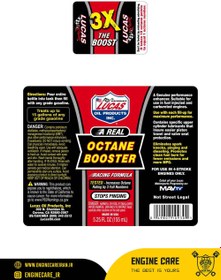 تصویر مکمل اکتان بوستر سوخت لوکاس – LUCAS ( Lucas 444ml Octan Booster