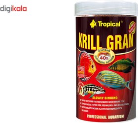 تصویر غذای گرانول تروپیکال مدل Krill Gran 250ml وزن 135 گرم 