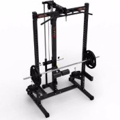 تصویر دستگاه سیم کش لت و قایقی وزنه آزاد ۳ ستون ۶۰ × ۶۰ 