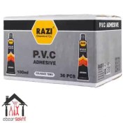 تصویر چسب پی وی سی pvc رازی 100 سی سی کارتن 36 عددی 