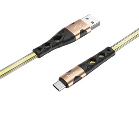 تصویر کابل تبدیل USB به MICROUSB هوکو مدل U105 ANTI TWIST طول 1.2 متر - سفید 