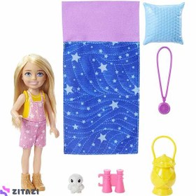 تصویر عروسک باربی مسافر مدل Barbie Chelsea Nin's Camping Adventure Play Set - زمان ارسال 15 تا 20 روز کاری 