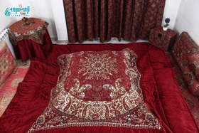 تصویر لحاف کرسی سنتی ترمه مدل شاه پسند کد Shzrsh-1007 traditional cashmere-chair quilt-shah pasand-model code-shzrsh-1007