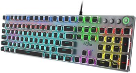 تصویر کیبورد FIODIO Mechanical Gaming Keyboard, LED Rainbow Gaming Backlit مدل F-GKB100 -ارسال 20 روز کاری 