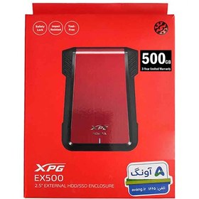 تصویر هارد اکسترنال ای دیتا ۵۰۰گیگ USB 3.1 مدل EX500 External hard 500GB EX500