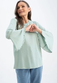 تصویر بلوز آستین شیپوری DEFACTO 