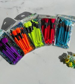 تصویر براش آرایشی ۸ تکه طرح ماهی 