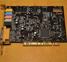 تصویر کارت صدای قدیمی CREATIVE Sound Blaster Live PCI 