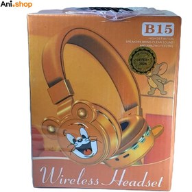 تصویر هدفون مدل B15 طرح باب اسفنجی B15 SpongeBob SquarePants Wireless Headphone