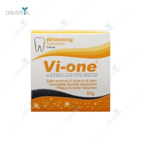 تصویر پودر سفید کننده دندان نعناع وی وان 50 گرم ا Vi-One Whitening Toothpowder Mint 50 g Vi-One Whitening Toothpowder Mint 50 g