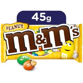 تصویر M&M’s دراژه شکلات و بادام زمینی 45 گرمی ام اند امز 